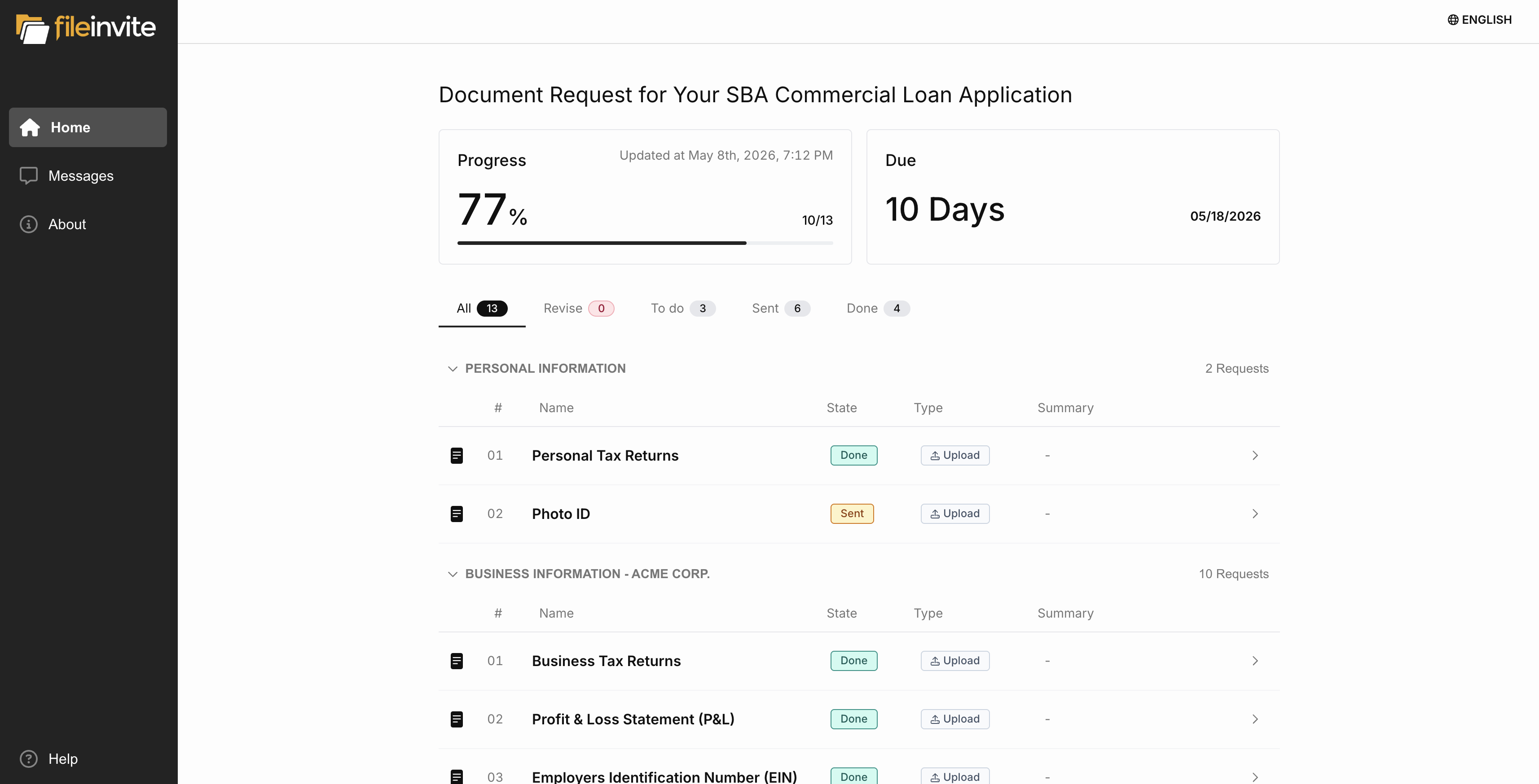 FileInvite Portal v3