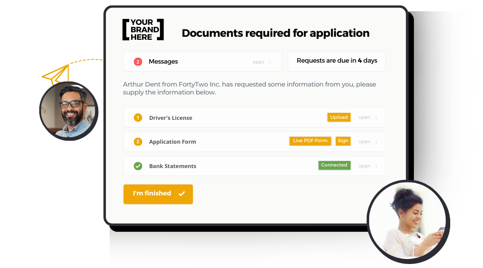 Document Collection for Applications  FileInvite PortalTM (horizontal))