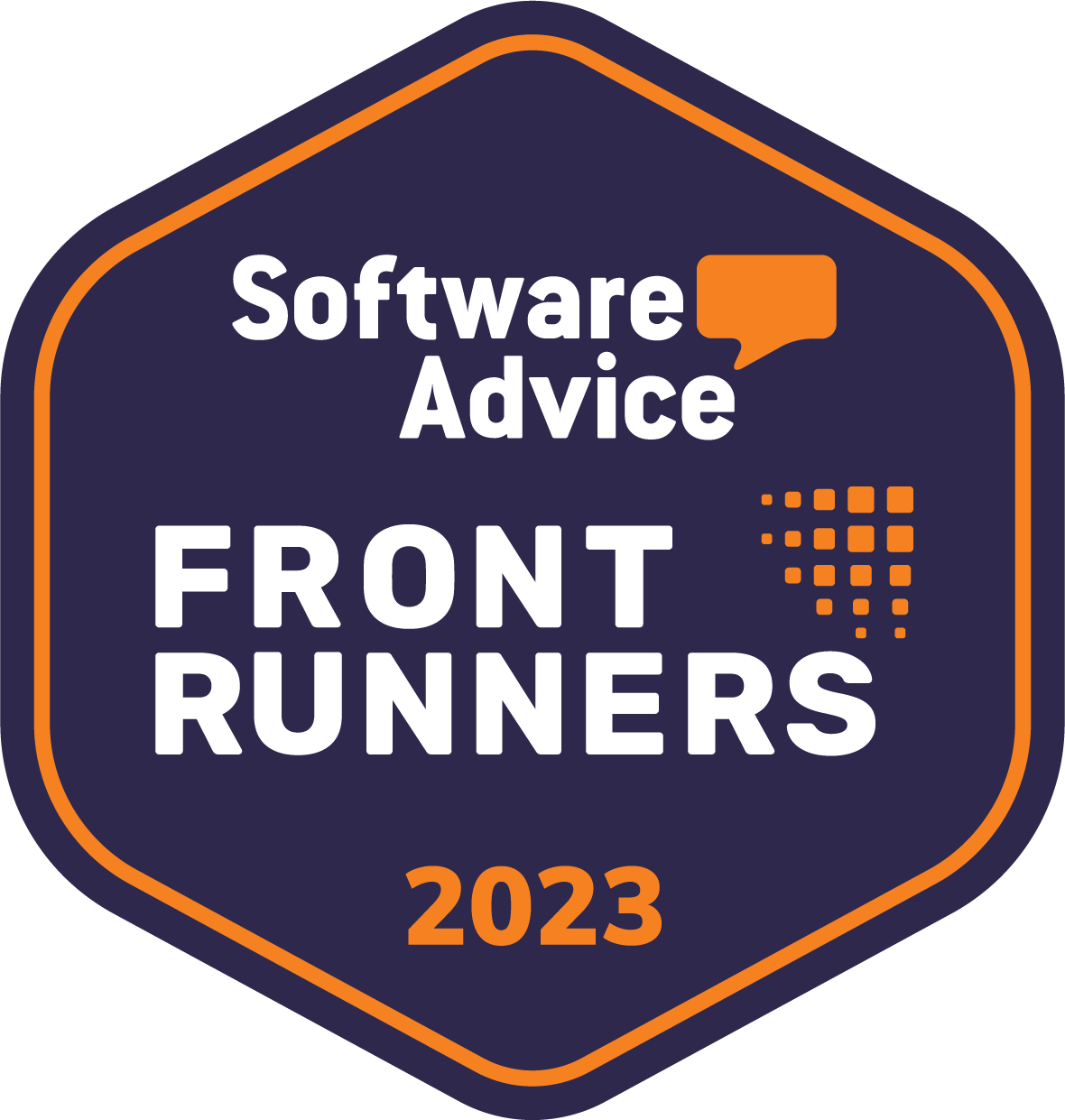 Software Advice Front Runner 2022 badge