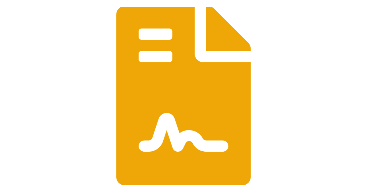 large file icon with an e-signature